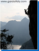 Climbing near Lake Garda