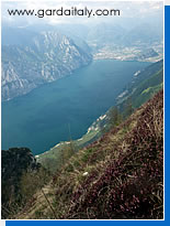 Mountain biking above Lake Garda