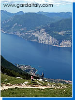 Walking above Lake Garda