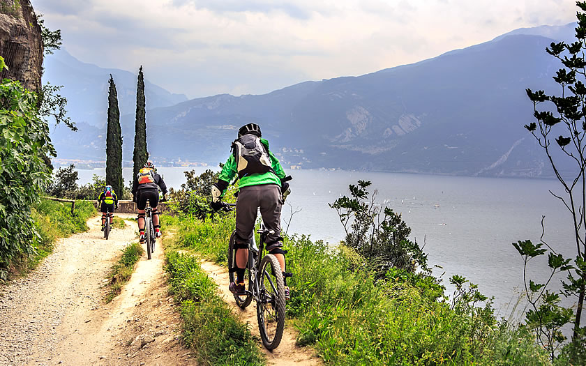 Mountain biking at Lake Garda