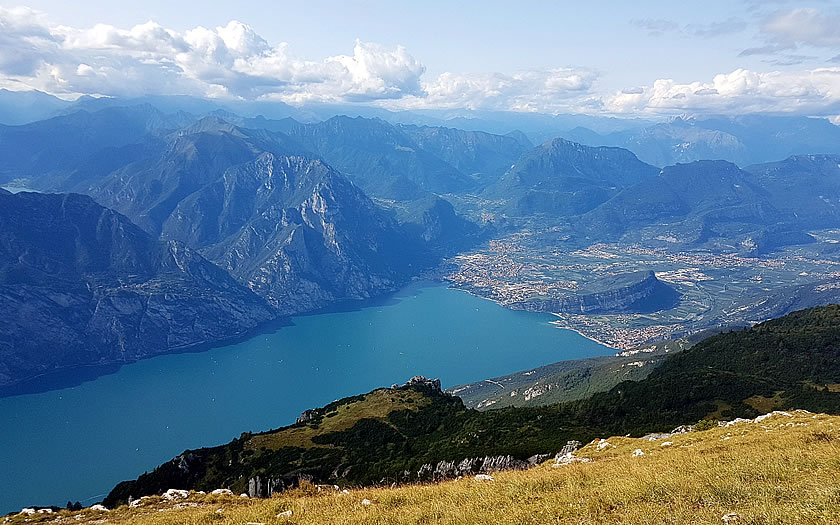 A view of the northern end of Lake Garda