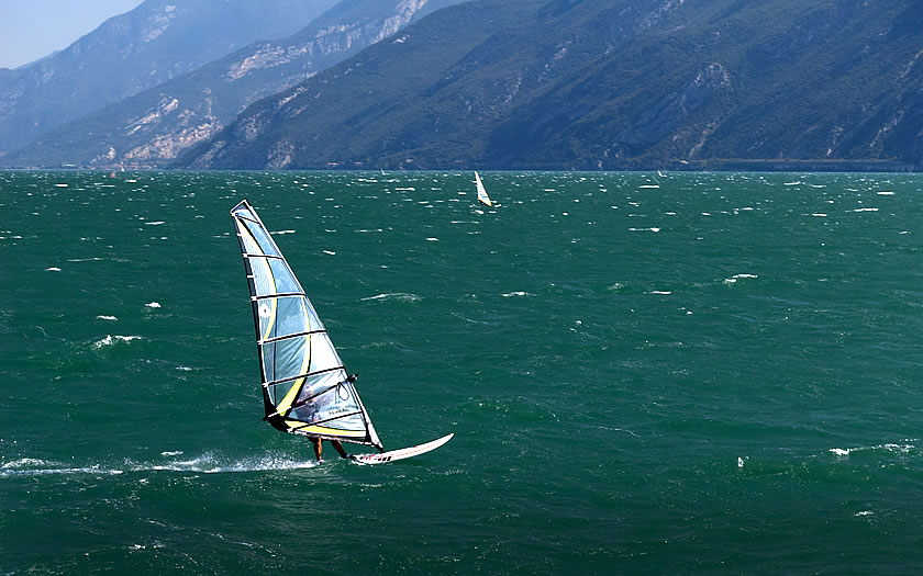 Windsurfing at Lake Garda